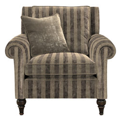 Duresta Kingsley Armchair Scirocco Stripe Mink